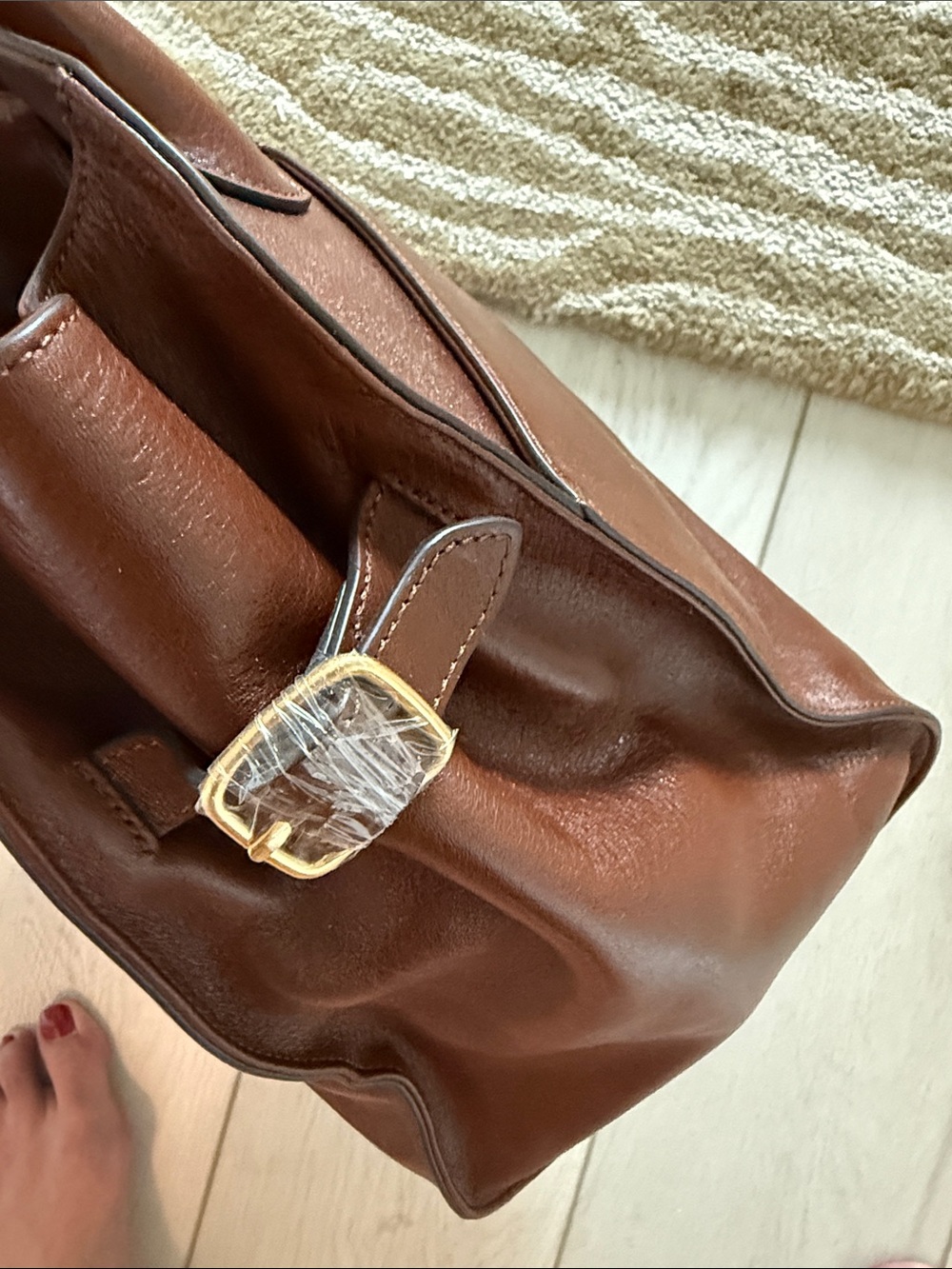 Atorie jazz q cowhide Tote / Top-Handle Satchel new with tags - Picture 6 of 7